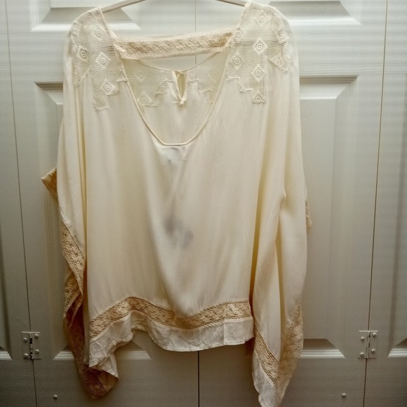 NWT Knox Rose Lace Blouse with Angel Sleeves in size XS/S - Picture 2 of 12